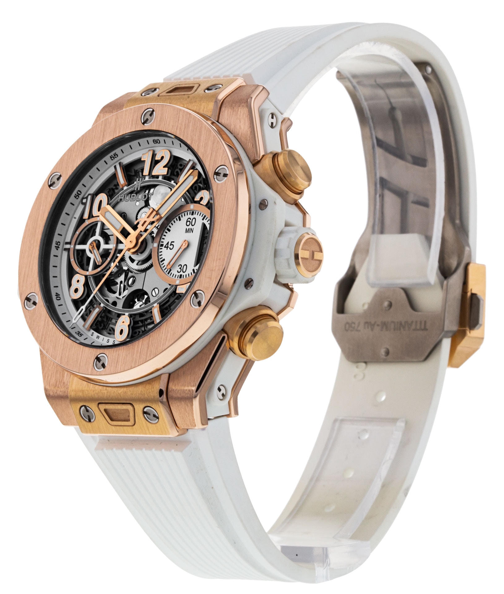 HUBLOT 水筒 Hublot Spirit Of Big Bang Moonphase Titanium White Diamonds